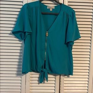 Michael Kors Teal Blouse